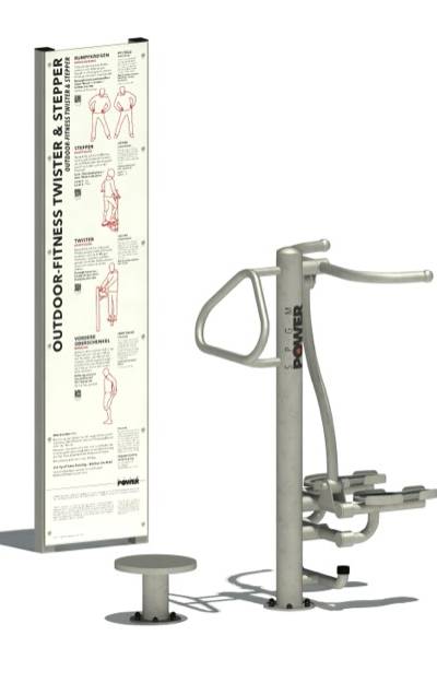 SPGM POWER® Fitness Twister & Stepper