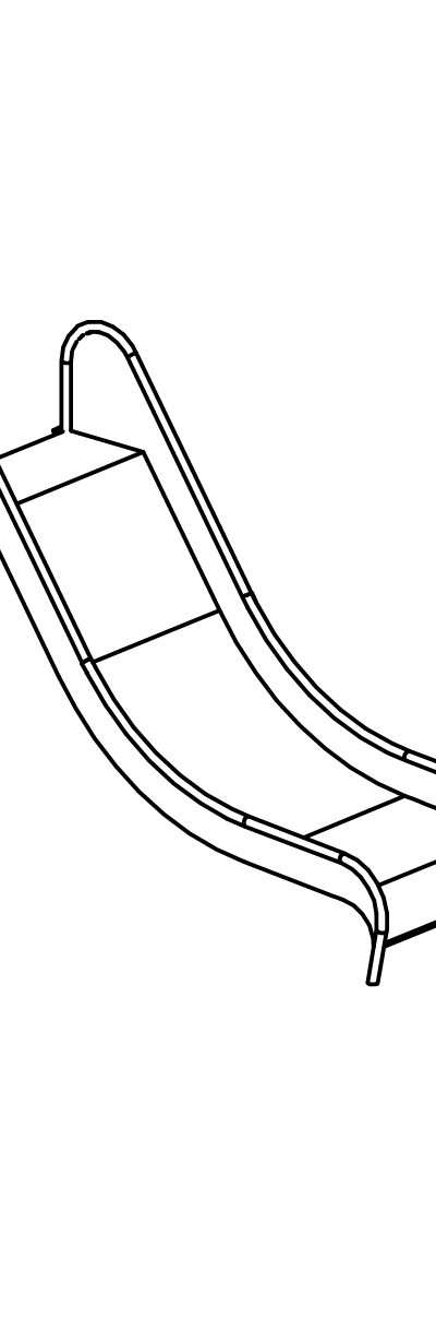 Edelstahlrutsche