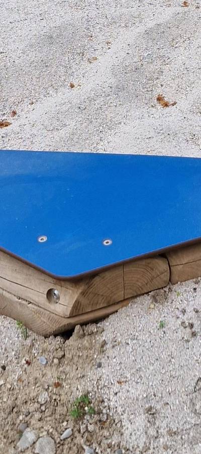 Eckplatte für Sandkasten 6-eckig -