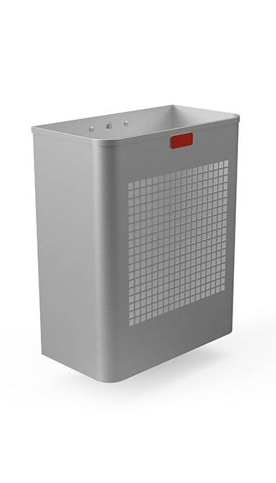Papierkorb Aluminium