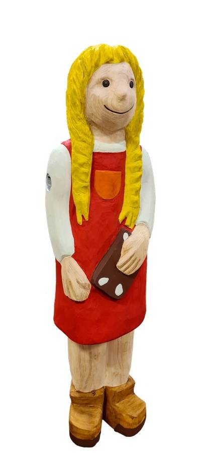 Schnitzfigur Gretel -