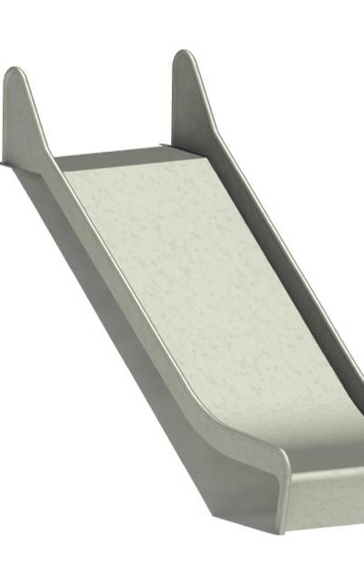Hangrutschbahn Edelstahl, ABH 150 cm,Breite 100 cm