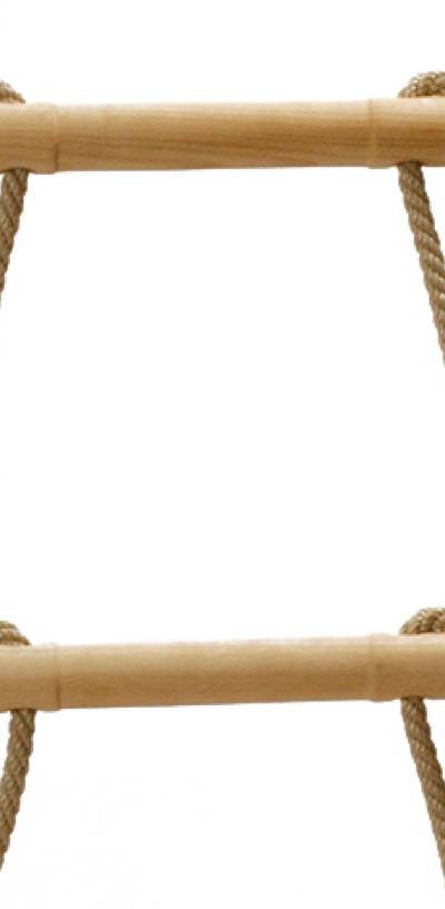 Strickleiter mit Seile beige, armeiert