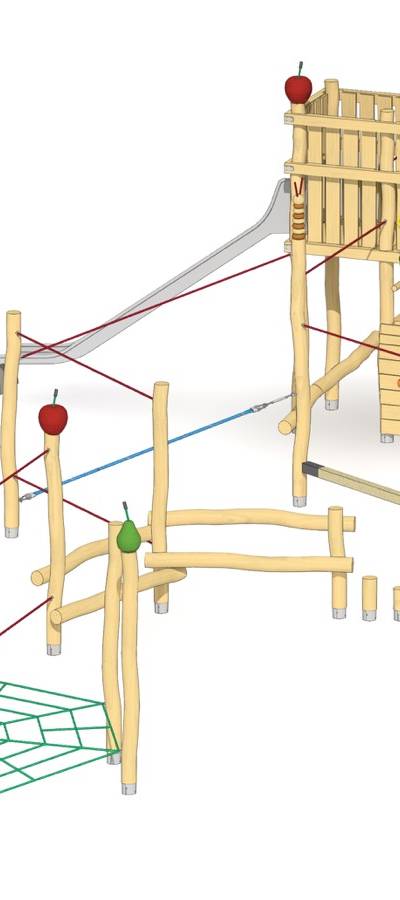 Bewegungsparcours Obstkiste