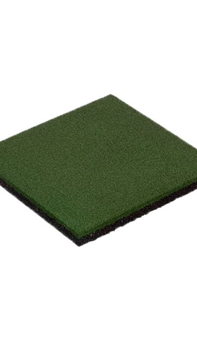 Vollgummiplatte Flex 50 mm grün, Fallhöhe bis 150 cm