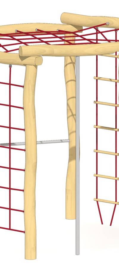 Sechseckanlage H250cm Dachnetz