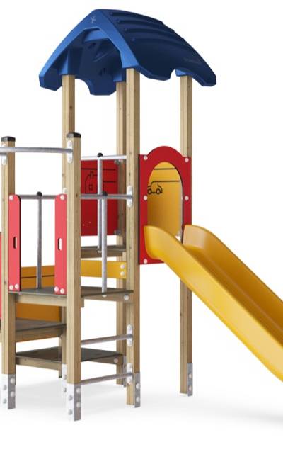 Multi-Ebenen-Spielturm, kompakt KPL1023