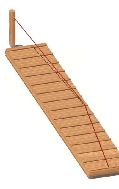 Schräge Rampe im Hang 2960