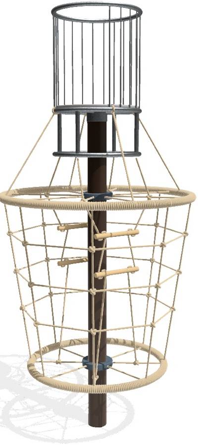 Kletterbaum Leuchtturm, Seile beige