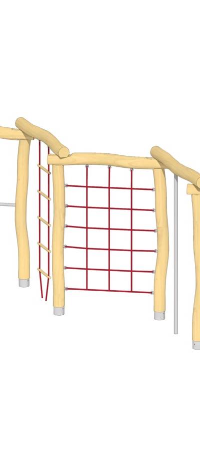Zick-Zack-Kletterwand 6-teilig
