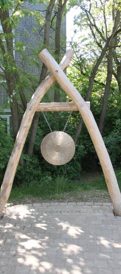 Klangtor mit Gong