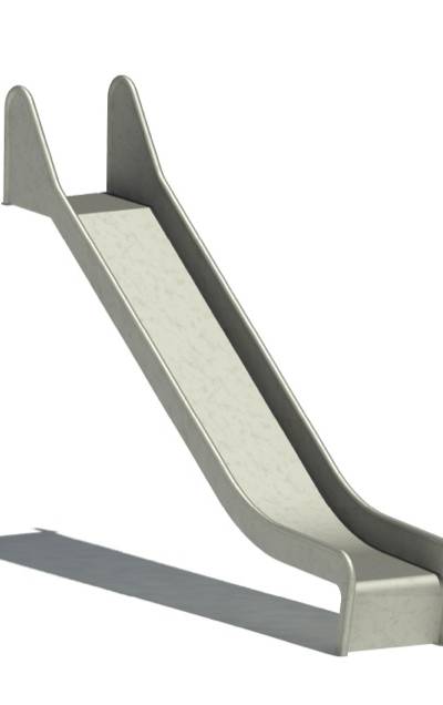 Anbaurutschbahn Edelstahl, ABH 150 cm,Breite 50 cm