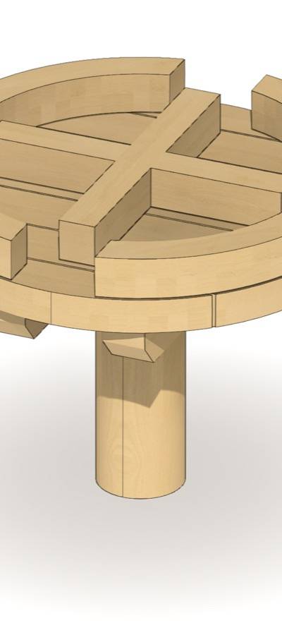 Matschtisch mit Verteilerkreuz