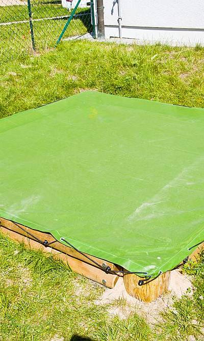 Sandkastenabdeckung Quadrat 360