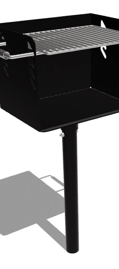 Fussgrill drehbar
