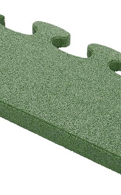 Puzzle Mat 3D Randplatte ohne Zwischenelement 45 mm grün
