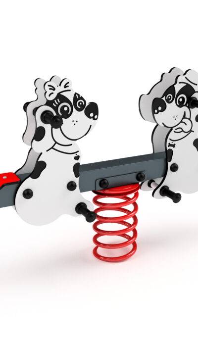 3401A Federwippe - Doppelhund