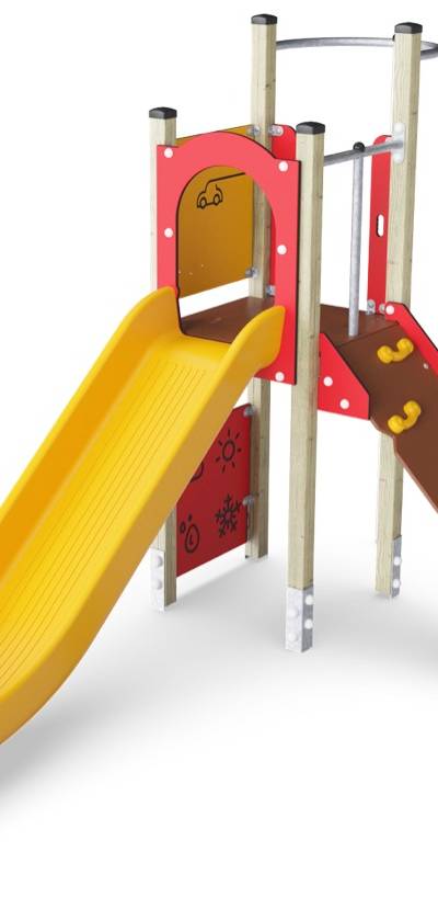 Spielturm mit Rutschstange KPL1013