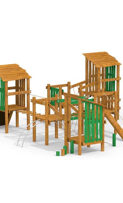 Dschungel Station Klettergerüst mit Spieltürme