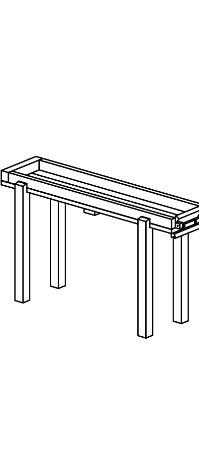 Rinne mit Klappe