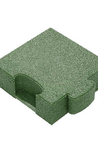 Puzzle Mat 3D Eckplatte 80 mm grün