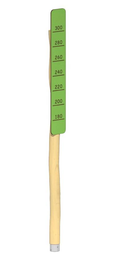 Handanschlag für Sprunghöhe