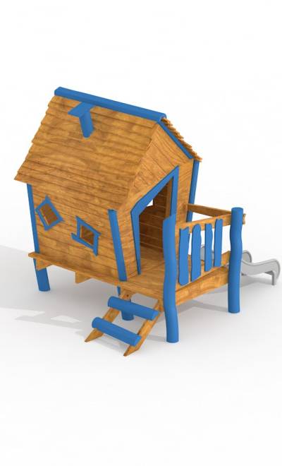 Olles Spielhaus mit Rutsche