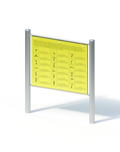 Infotafel Fitnessgeräte