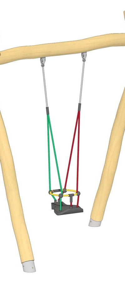 Schaukel 1-fach LH210cm, 1 Kleinkind-Schaukelsitz