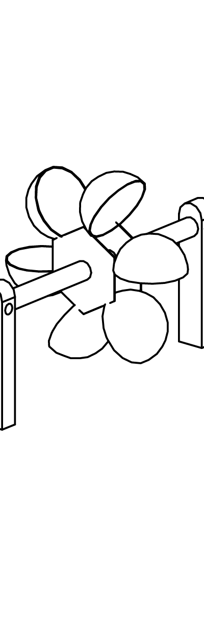 Kleines Schaufelrad