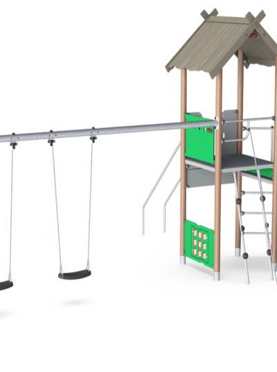 Spielturm mit Schaukel PCW110721