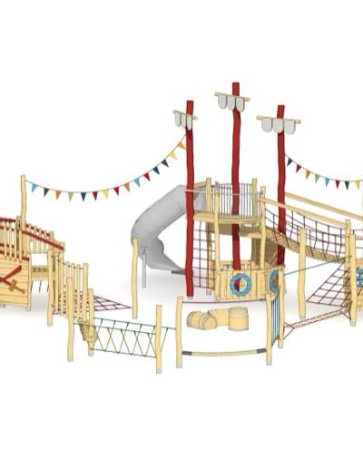 Spielschiff-Parcours Schwabach-Piraten
