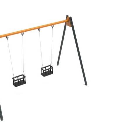 Pendelschaukel Stahl doppelt C