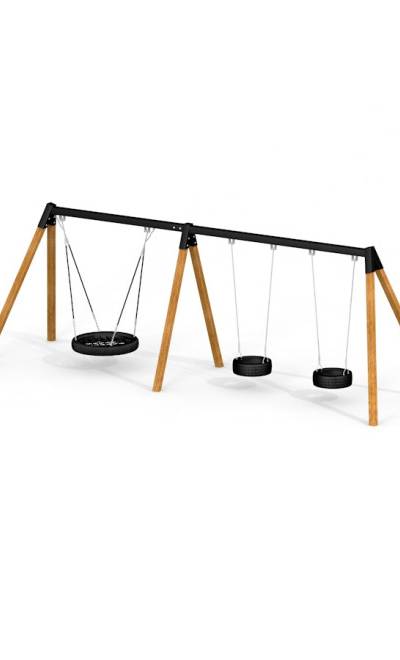Dreifache Schaukel 2+ Nest-Sitz (BNS 90 cm)