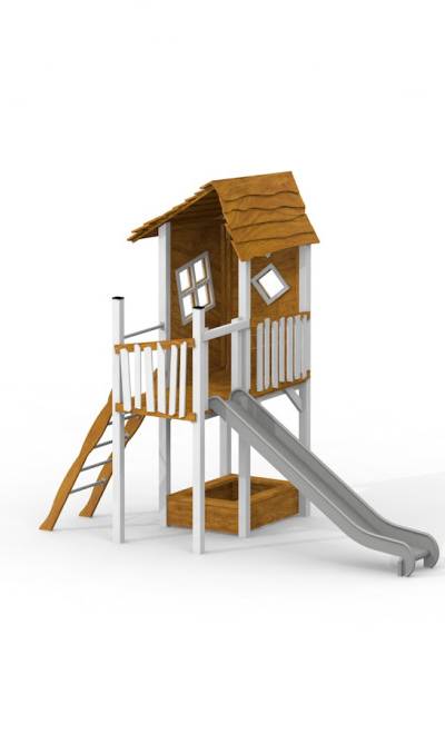 Lisas Spielturm mit Rutsche