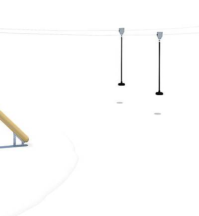 Seilbahn Montana Duo 20 m für Hügelverbau