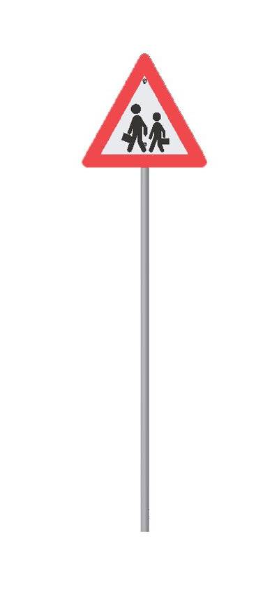 Kinder auf der Strasse - Verkehrsschild