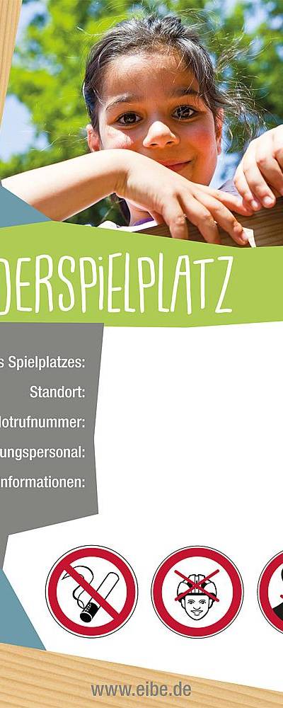 Spielplatzschild