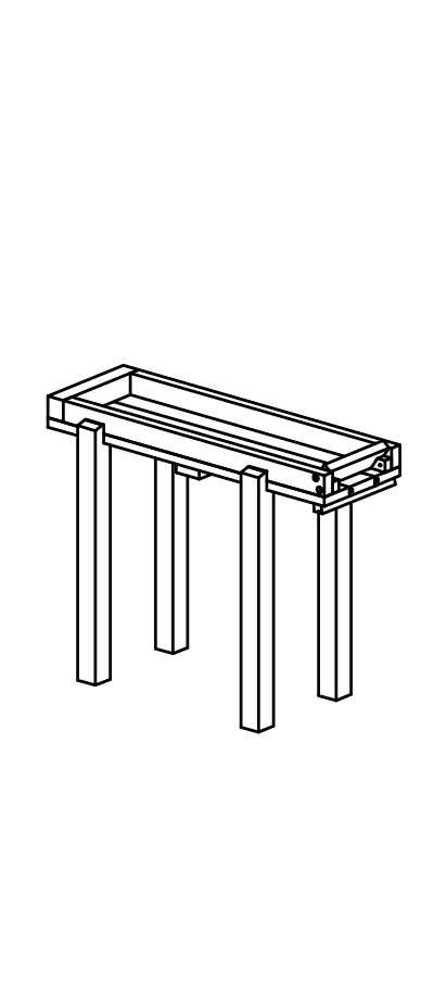 Rinne mit Klappe