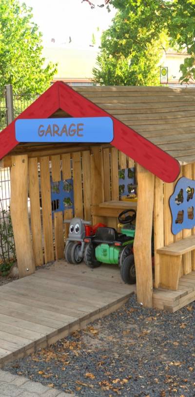 Spielhaus Garage