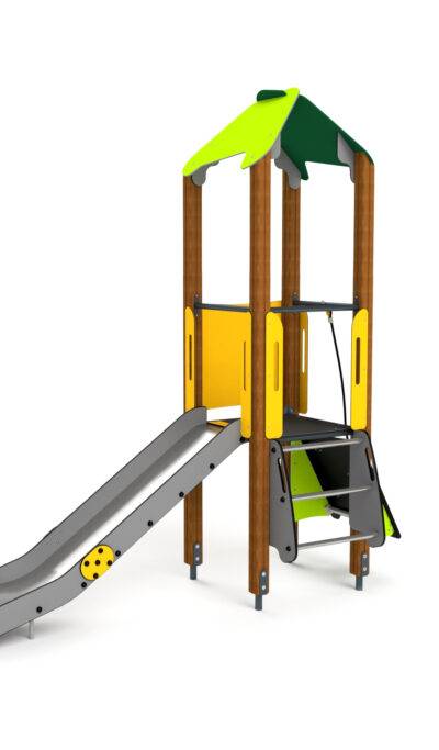 10006 Kleiner Kletterturm mit Kletterwand und Rutschbahn