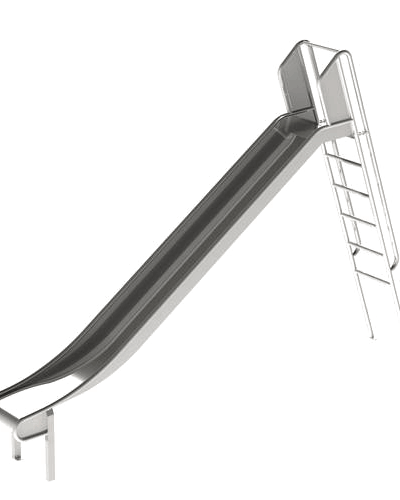 Edelstahlrutschbahn 200 cm mit Aufstieg