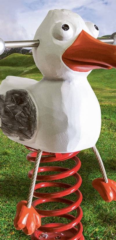 Federwippe Möwe