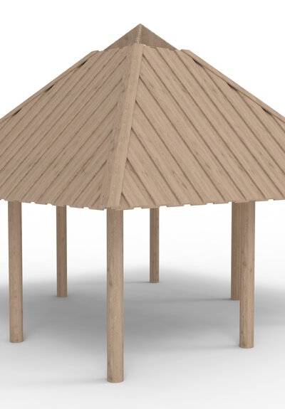 Grillhütte 4,5x4,5 m