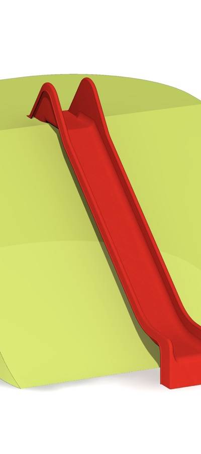 Hangrutsche 50xPH195cm, GFK ohne Flansch -