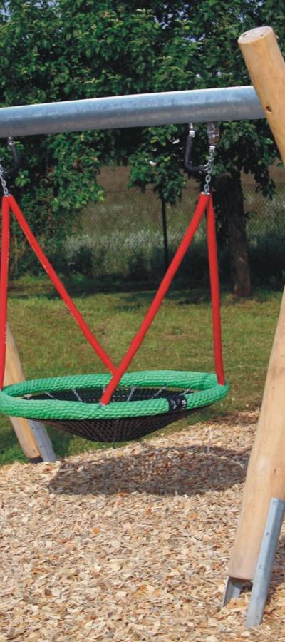 Nestkorbschaukel LH210cm, Querrohr Stahl verzinkt