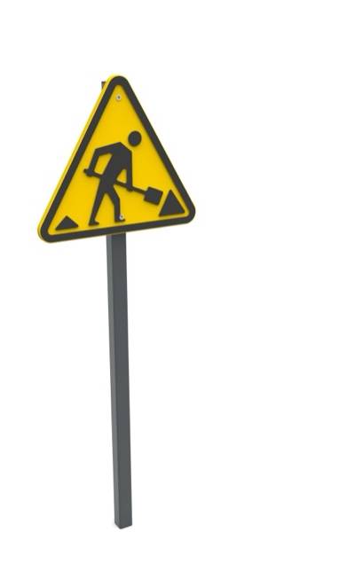 Verkehrsschild Baustelle