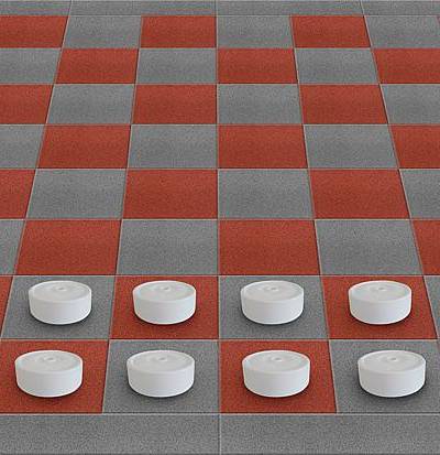Outdoor-Brettspiel Dame