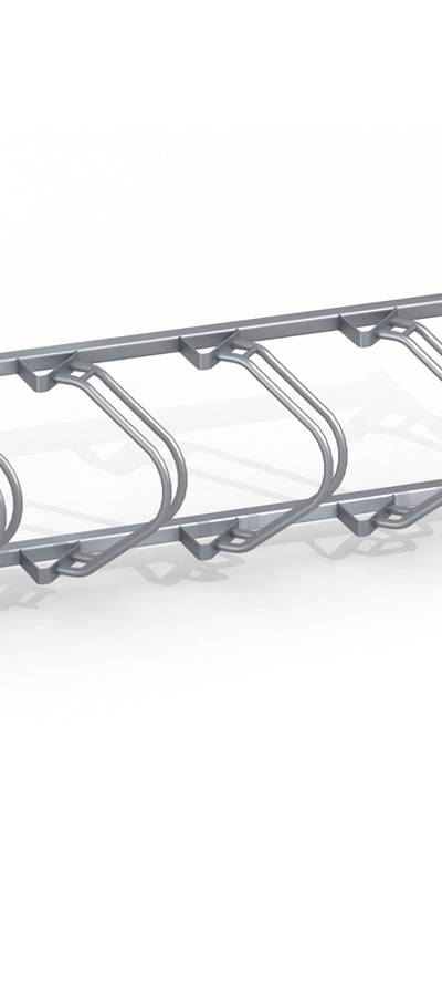 Fahrradständer Reihenparker für 5 Fahrräder