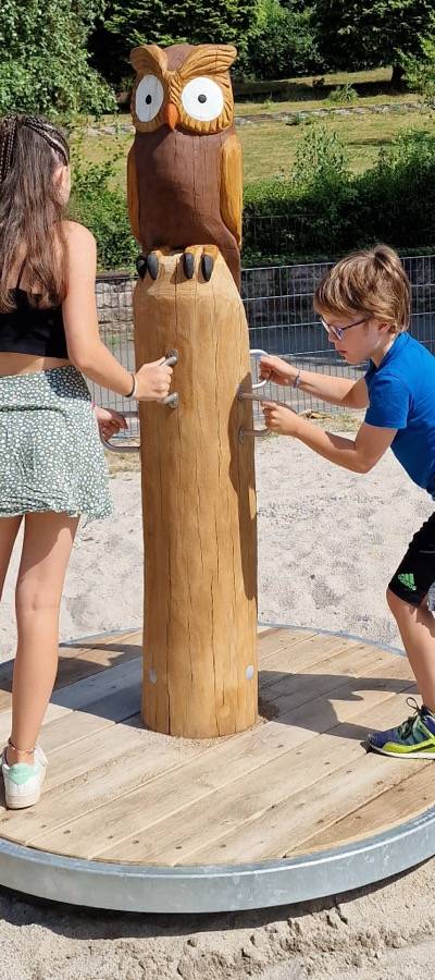 Stehkreisel groß Ø150cm mit Motivkopf -